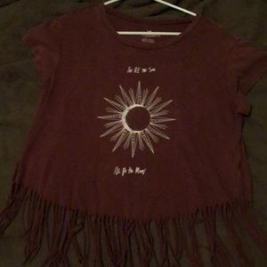 Maroon “You be the sun, I’ll be the moon” T-shirt